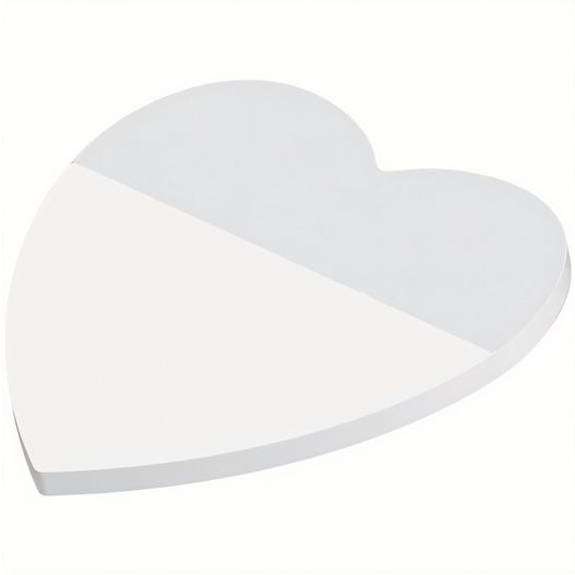 ein herzförmiges klebriges pad auf weißem hintergrund Recycling Haftnotizen powerstikkies eco formgestanzt "Herz" (Bild 1)