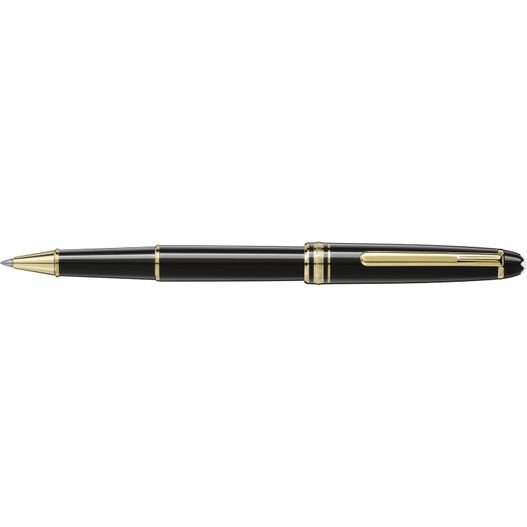 ein stift mit goldspitze und schwarzem körper Meisterstück Gold-Coated Classique Rollerball (Bild 1)