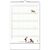 Kalender "Familienplaner" im Format 24 x 38,5 cm, mit Wire-O Bindung und verlängerter Rückwand (Bild 3)