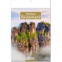 Kalender "Deutschland" im Format 24 x 37,5 cm, mit Fälzel