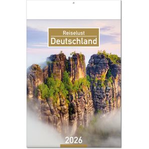 Kalender "Deutschland" im Format 24 x 37,5 cm, mit Fälzel
