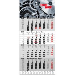 Produktabbildung Vier-Monats-Planer "Tetra" im Format 30 x 63 cm, Datumsweiser umgelegt, mit Übersichtskalendarium auf der Fußleiste Vier-Monats-Planer "Tetra" im Format 30 x 63 cm, Datumsweiser umgelegt, mit Übersichtskalendarium auf der Fußleiste