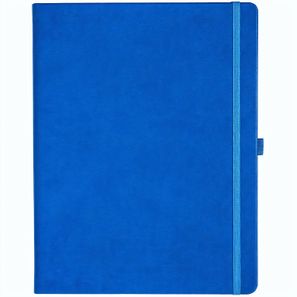 Notizbuch Style Large im Format 19x25cm, Inhalt kariert, Einband Slinky in der Farbe Azure