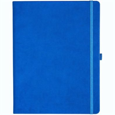Notizbuch Style Large im Format 19x25cm, Inhalt kariert, Einband Slinky in der Farbe Azure
