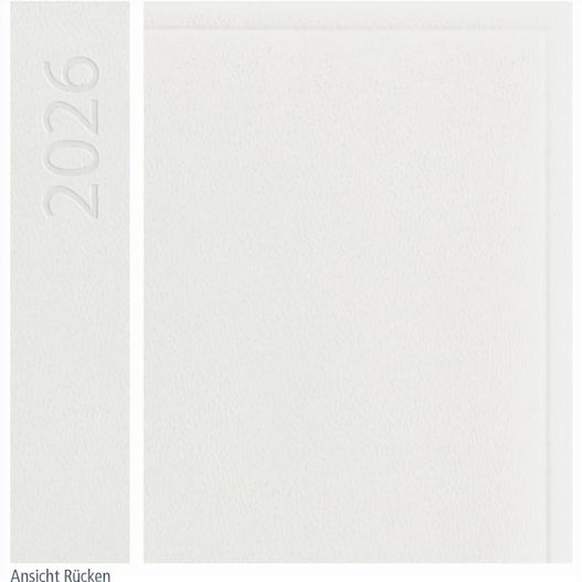 Produktabbildung Wochenkalender "Klassik D" im Format 14,5 x 20,5 cm, deutsches Kalendarium Grau/Blau mit Leseband, 144 Seiten Fadenheftung, Eckenperforation, Einband Balacron weiß Wochenkalender "Klassik D" im Format 14,5 x 20,5 cm, deutsches Kalendarium Grau/Blau mit Leseband, 144 Seiten Fadenheftung, Eckenperforation, Einband Balacron weiß (Bild 1)
