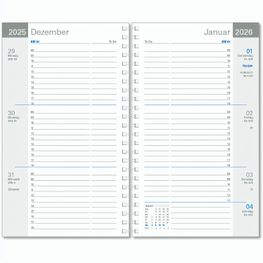 Taschentimer "Luxus" im Format 10,5 x 16,5 cm, deutsche Version, 128 Seiten, Wire-O-Bindung, Kartoneinband, PP-Einband mittelblau