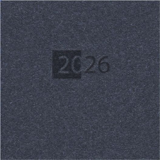 Wochenkalender "Manager D" im Format 21 x 26 cm, deutsches Kalendarium Grau/Blau mit Leseband, 144 Seiten Fadenheftung, Eckenperforation, Einband Magic dunkelblau (Bild 1)