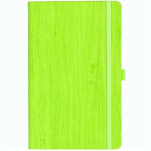 Produktabbildung Notizbuch Style Medium im Format 13x21cm, Inhalt kariert, Einband Woody in der Farbe Lime Notizbuch Style Medium im Format 13x21cm, Inhalt kariert, Einband Woody in der Farbe Lime (Bild 1)