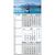 Drei-Monats-Planer "Trio Plus" im Format 30 x 60 cm, blauer Datumsweiser umgelegt (Bild 1)