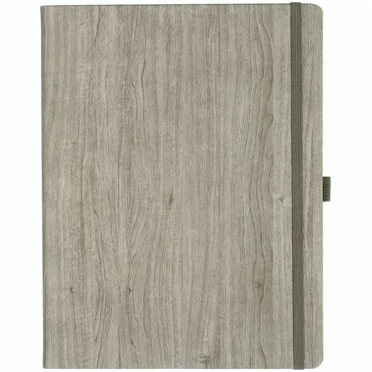 Notizbuch Style Large im Format 19x25cm, Inhalt kariert, Einband Woody in der Farbe Sludge (Bild 1)