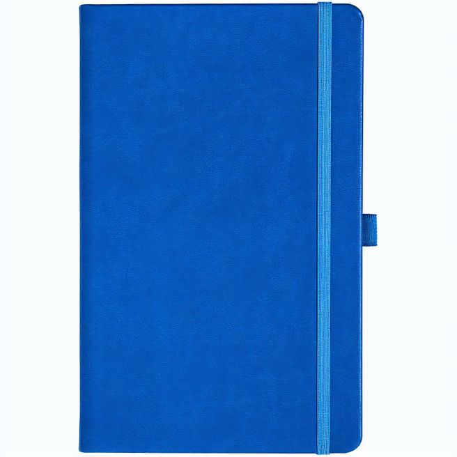 Notizbuch Style Medium im Format 13x21cm, Inhalt kariert, Einband Slinky in der Farbe Azure