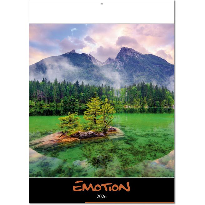Kalender "Emotion" im Format 30,5 x 42,6 cm, mit Fälzel