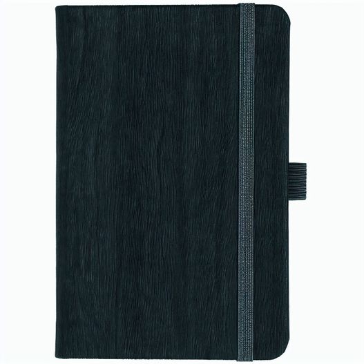 Notizbuch Style Small im Format 9x14cm, Inhalt kariert, Einband Woody in der Farbe Charcoal (Bild 1)