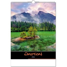 Kalender "Emotion" im Format 30,5 x 43,6 cm, mit Wire-O-Bindung und verlängerter Rückwand