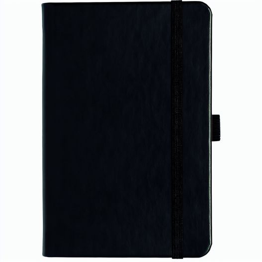 Produktabbildung Notizbuch Style Small im Format 9x14cm, Inhalt kariert, Einband Slinky in der Farbe Black Notizbuch Style Small im Format 9x14cm, Inhalt kariert, Einband Slinky in der Farbe Black (Bild 1)