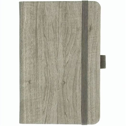 Notizbuch Style Small im Format 9x14cm, Inhalt kariert, Einband Woody in der Farbe Sludge (Bild 1)