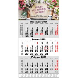 Produktabbildung Drei-Monats-Planer "Classic" im Format 30 x 58 cm, grau, Datumsweiser umgelegt, mit Übersichtskalendarium auf der Fußleiste Drei-Monats-Planer "Classic" im Format 30 x 58 cm, grau, Datumsweiser umgelegt, mit Übersichtskalendarium auf der Fußleiste