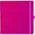 Notizbuch Style Square im Format 17, 5x17, 5cm, Inhalt kariert, Einband Slinky in der Farbe Pink