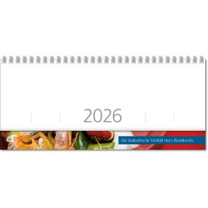 Schreibtischquerkalender "Universal  D" mit überstehender Kartonrückwand im Format 30,5 x 13,5 cm