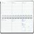 Taschenkalender "Horizontal" im Format 17 x 8 cm, deutsches Kalendarium Grau/Blau, 144 Seiten, Wire-O-Bindung, Eckenperforation, Deckelpaar Fashion burgund (Bild 2)