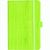 Notizbuch Style Small im Format 9x14cm, Inhalt kariert, Einband Woody in der Farbe Lime