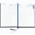 Buchkalender "Daily Chefkalender INT" im Format 14,5 x 20,5 cm, Kalendarium 4-sprachig D/F/I/GB Grau/Blau mit 2 Lesebändern, 416 Seiten Fadenheftung, Eckenperforation, Einband Slinky schwarz (Bild 2)