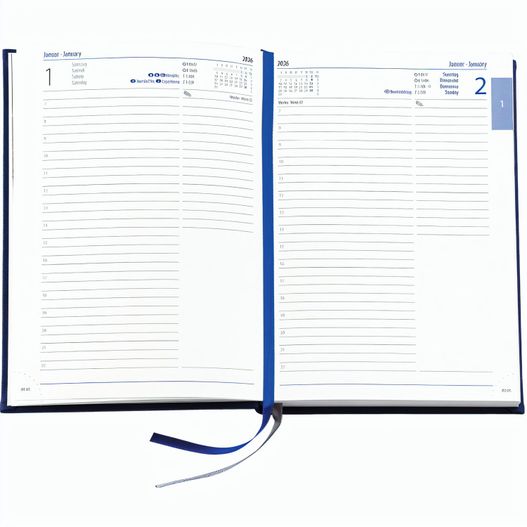 Produktabbildung Buchkalender "Daily Chefkalender INT" im Format 14,5 x 20,5 cm, Kalendarium 4-sprachig D/F/I/GB Grau/Blau mit 2 Lesebändern, 416 Seiten Fadenheftung, Eckenperforation, Einband Slinky schwarz Buchkalender "Daily Chefkalender INT" im Format 14,5 x 20,5 cm, Kalendarium 4-sprachig D/F/I/GB Grau/Blau mit 2 Lesebändern, 416 Seiten Fadenheftung, Eckenperforation, Einband Slinky schwarz (Bild 1)