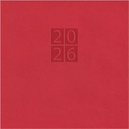 Wochenkalender "Business D Wire" im Format 17,2 x 24 cm, deutsches Kalendarium Grau/Blau, 144 Seiten, Wire-O-Bindung, mit Eckenperforation, Deckelpaar Slinky rot