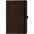 Notizbuch Style Medium im Format 13x21cm, Inhalt kariert, Einband Woody in der Farbe Brown