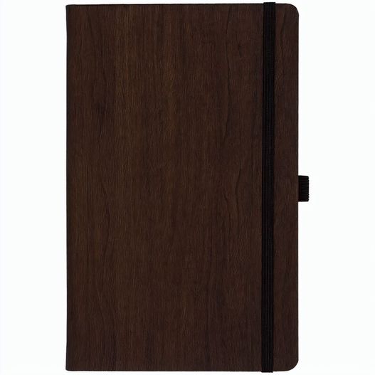 Produktabbildung Notizbuch Style Medium im Format 13x21cm, Inhalt kariert, Einband Woody in der Farbe Brown Notizbuch Style Medium im Format 13x21cm, Inhalt kariert, Einband Woody in der Farbe Brown (Bild 1)