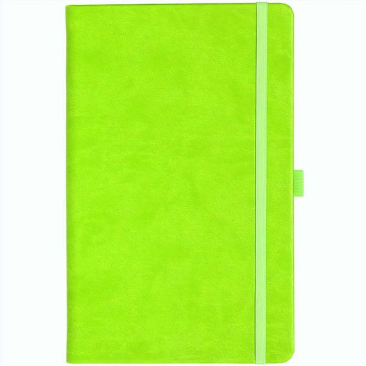 Produktabbildung Notizbuch Style Medium im Format 13x21cm, Inhalt kariert, Einband Slinky in der Farbe Lime Notizbuch Style Medium im Format 13x21cm, Inhalt kariert, Einband Slinky in der Farbe Lime (Bild 1)