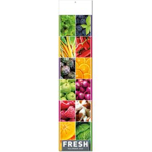 Kalender "Fresh" im Format 11 x 50 cm, mit Fälzel