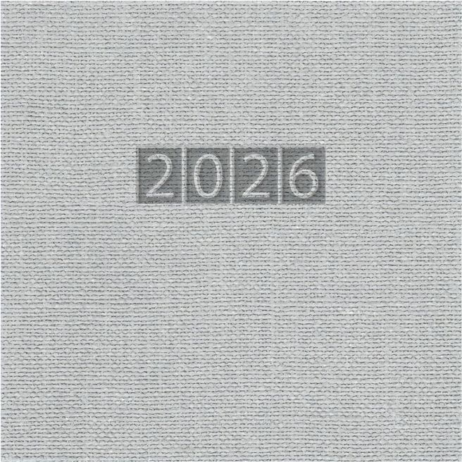 Taschenkalender "Klassik" im Format 8,7 x 15,3 cm, deutsches Kalendarium Grau/Blau mit Leseband, 128 Seiten Fadenheftung, Einband Fashion hellgrau