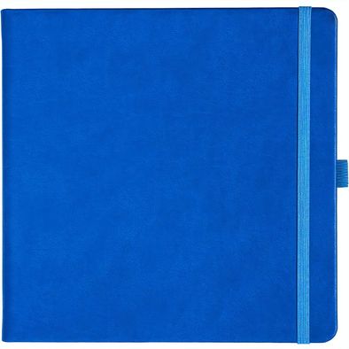 Notizbuch Style Square im Format 17, 5x17, 5cm, Inhalt kariert, Einband Slinky in der Farbe Azure