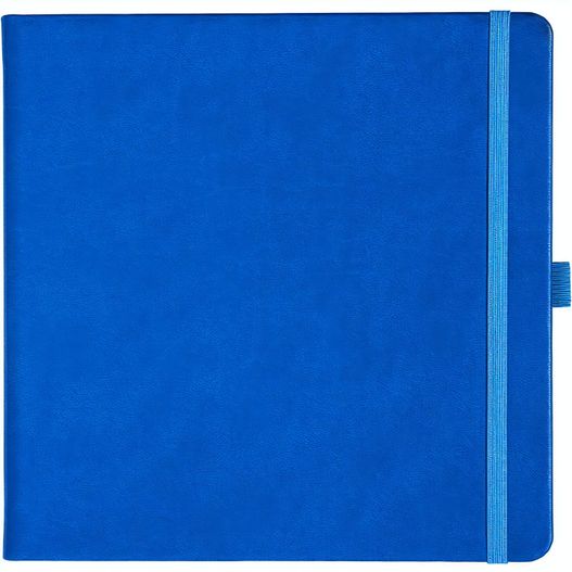 Produktabbildung Notizbuch Style Square im Format 17, 5x17, 5cm, Inhalt kariert, Einband Slinky in der Farbe Azure Notizbuch Style Square im Format 17, 5x17, 5cm, Inhalt kariert, Einband Slinky in der Farbe Azure (Bild 1)