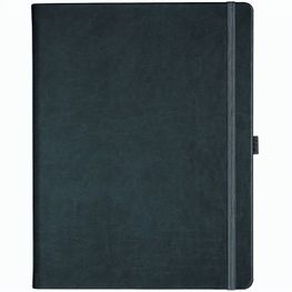 Notizbuch Style Large im Format 19x25cm, Inhalt kariert, Einband Slinky in der Farbe Dark Grey