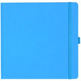 Notizbuch Style Square im Format 17, 5x17, 5cm, Inhalt kariert, Einband Fancy in der Farbe China Blue