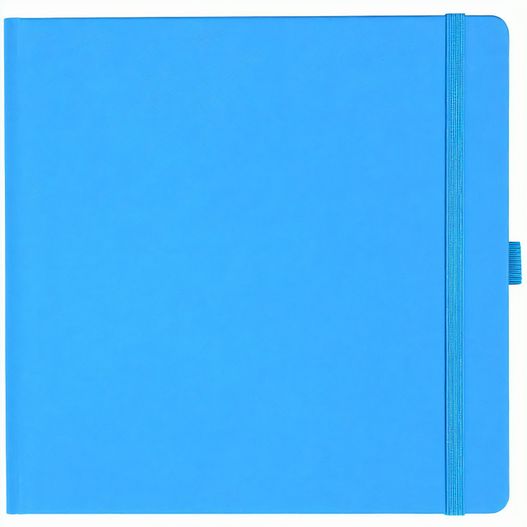 Notizbuch Style Square im Format 17, 5x17, 5cm, Inhalt kariert, Einband Fancy in der Farbe China Blue (Bild 1)