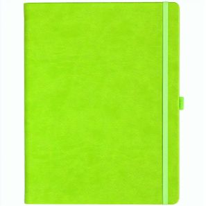 Notizbuch Style Large im Format 19x25cm, Inhalt kariert, Einband Slinky in der Farbe Lime