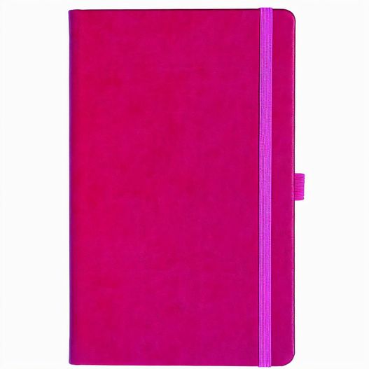 Produktabbildung Notizbuch Style Medium im Format 13x21cm, Inhalt kariert, Einband Slinky in der Farbe Pink Notizbuch Style Medium im Format 13x21cm, Inhalt kariert, Einband Slinky in der Farbe Pink (Bild 1)
