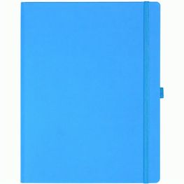 Notizbuch Style Large im Format 19x25cm, Inhalt kariert, Einband Fancy in der Farbe China Blue