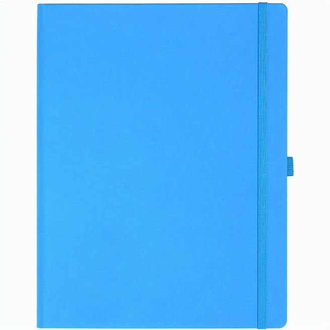Notizbuch Style Large im Format 19x25cm, Inhalt kariert, Einband Fancy in der Farbe China Blue