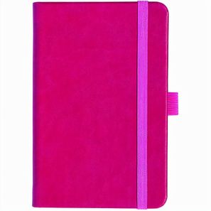 Notizbuch Style Small im Format 9x14cm, Inhalt kariert, Einband Slinky in der Farbe Pink