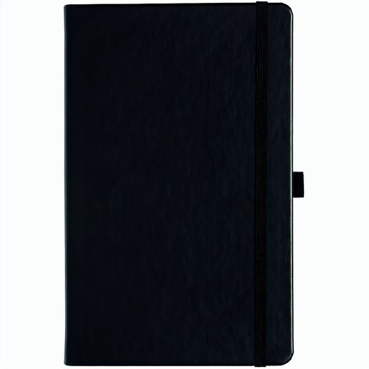 Produktabbildung Notizbuch Style Medium im Format 13x21cm, Inhalt kariert, Einband Slinky in der Farbe Black Notizbuch Style Medium im Format 13x21cm, Inhalt kariert, Einband Slinky in der Farbe Black (Bild 1)