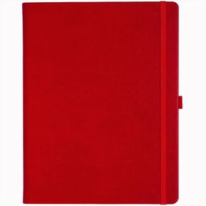 Notizbuch Style Large im Format 19x25cm, Inhalt kariert, Einband Slinky in der Farbe Scarlet