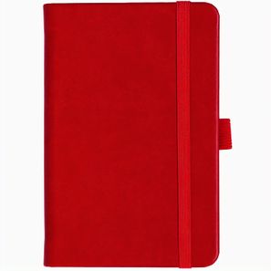 Notizbuch Style Small im Format 9x14cm, Inhalt kariert, Einband Slinky in der Farbe Scarlet