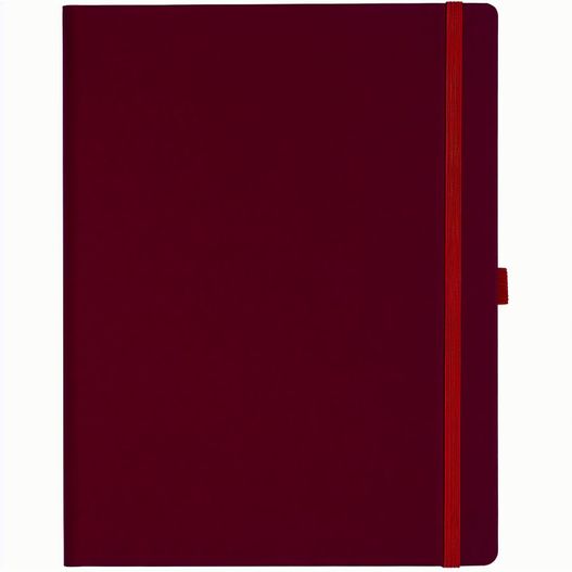 Notizbuch Style Large im Format 19x25cm, Inhalt kariert, Einband Fancy in der Farbe Ruby Red (Bild 1)