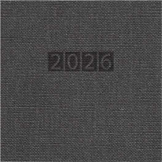 Wochenkalender "Business D Wire" im Format 17,2 x 24 cm, deutsches Kalendarium Grau/Blau, 144 Seiten, Wire-O-Bindung, mit Eckenperforation, Deckelpaar Fashion anthrazit (Bild 1)