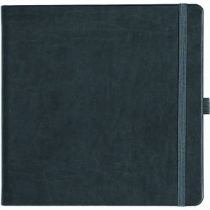 Notizbuch Style Square im Format 17, 5x17, 5cm, Inhalt kariert, Einband Slinky in der Farbe Dark Grey