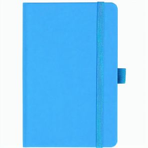 Notizbuch Style Small im Format 9x14cm, Inhalt kariert, Einband Fancy in der Farbe China Blue